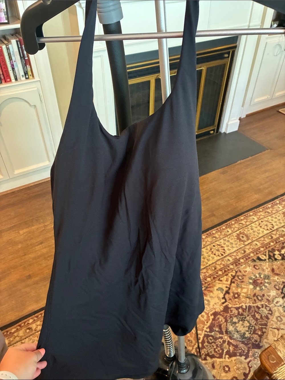 HALARA Black halter exercise dress